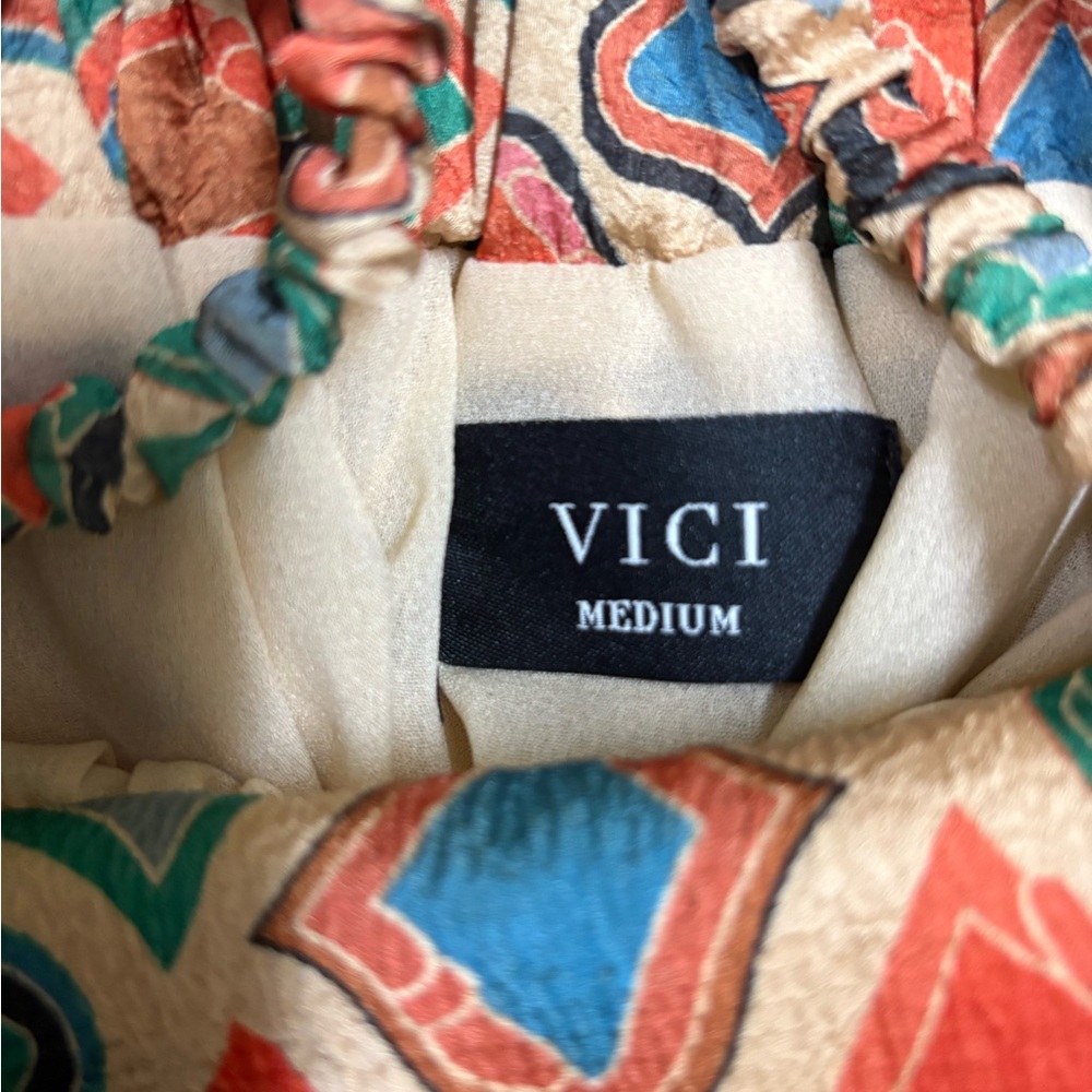Vici Multicolor Geometric Midi Dress - Picture 5 of 11